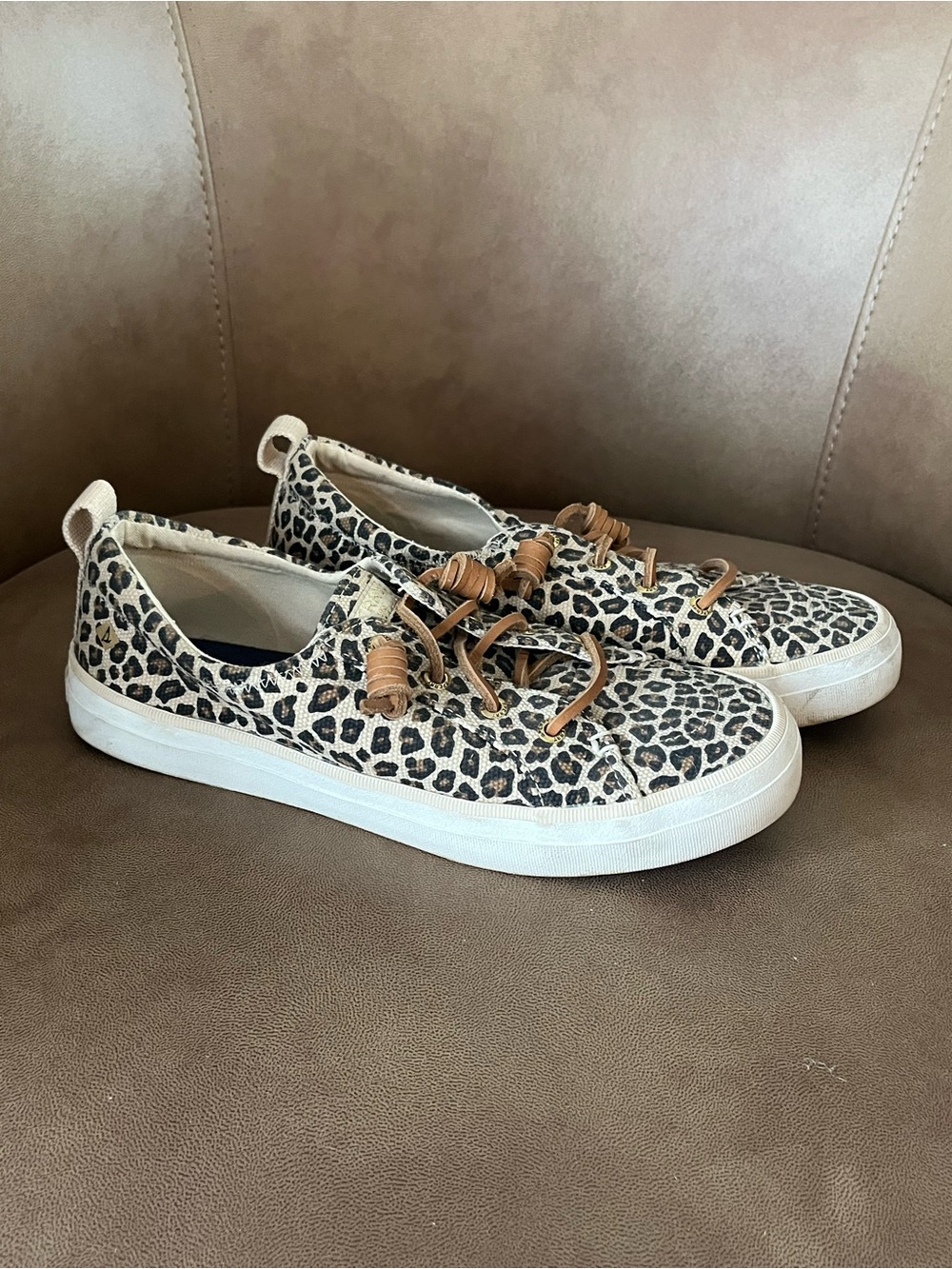 Sperry Leopard Print Slip-On Sneakers - Women's Casual Shoes